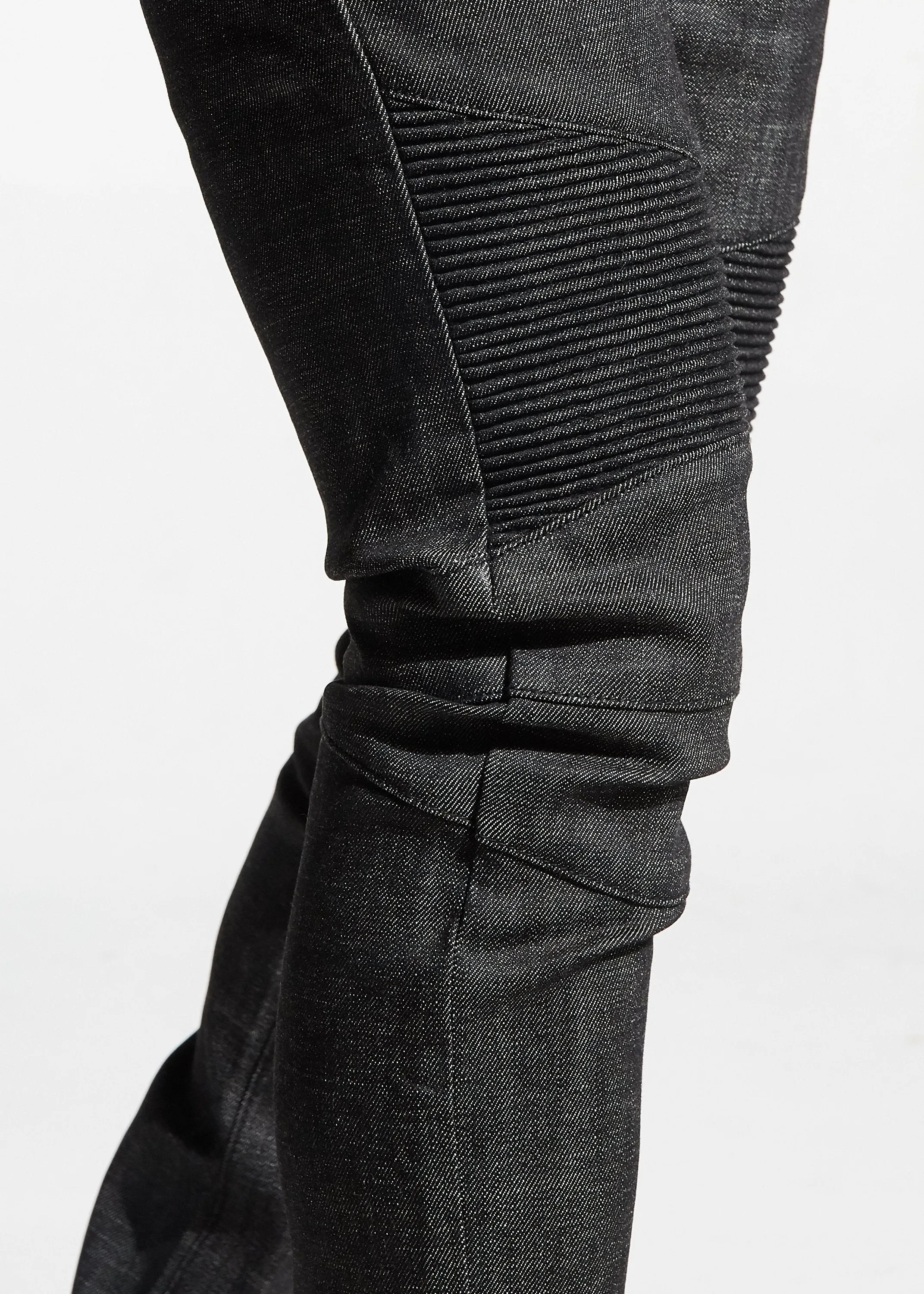 Zak Biker Denim (Charcoal)